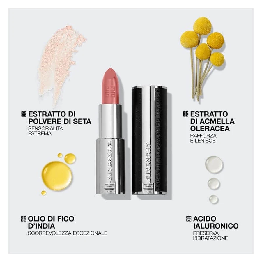Givenchy Le Rouge Interdit Intense Silk - Barra de labios luminosa n.º 500 Brun Mocha