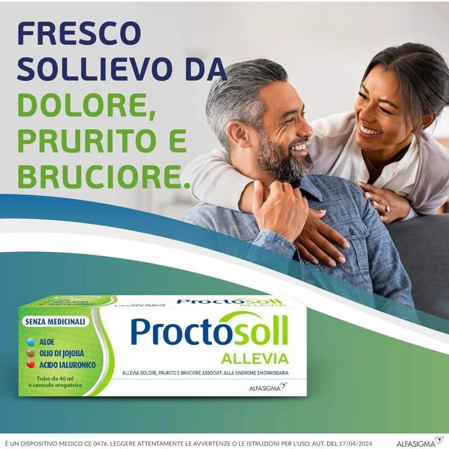 Proctosol Relieves - Gel para hemorroides con boquilla dosificadora, 40 ml