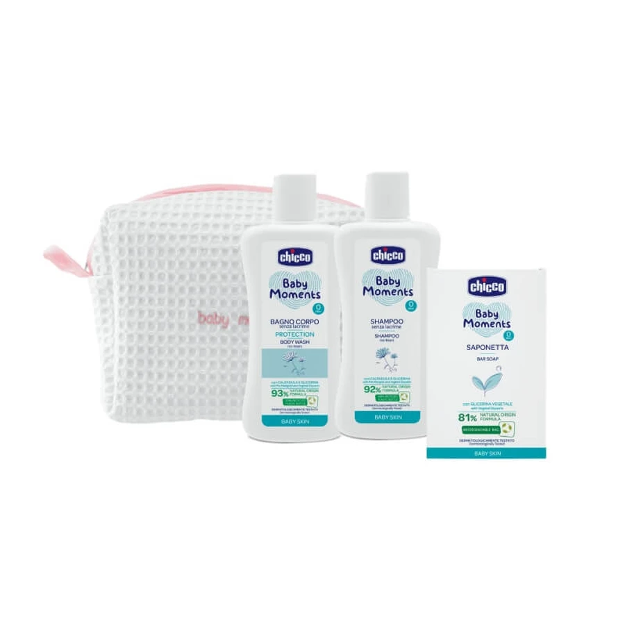 Chicco Baby Moments Beauty Zip Roze - Verzorgingsset voor baby’s