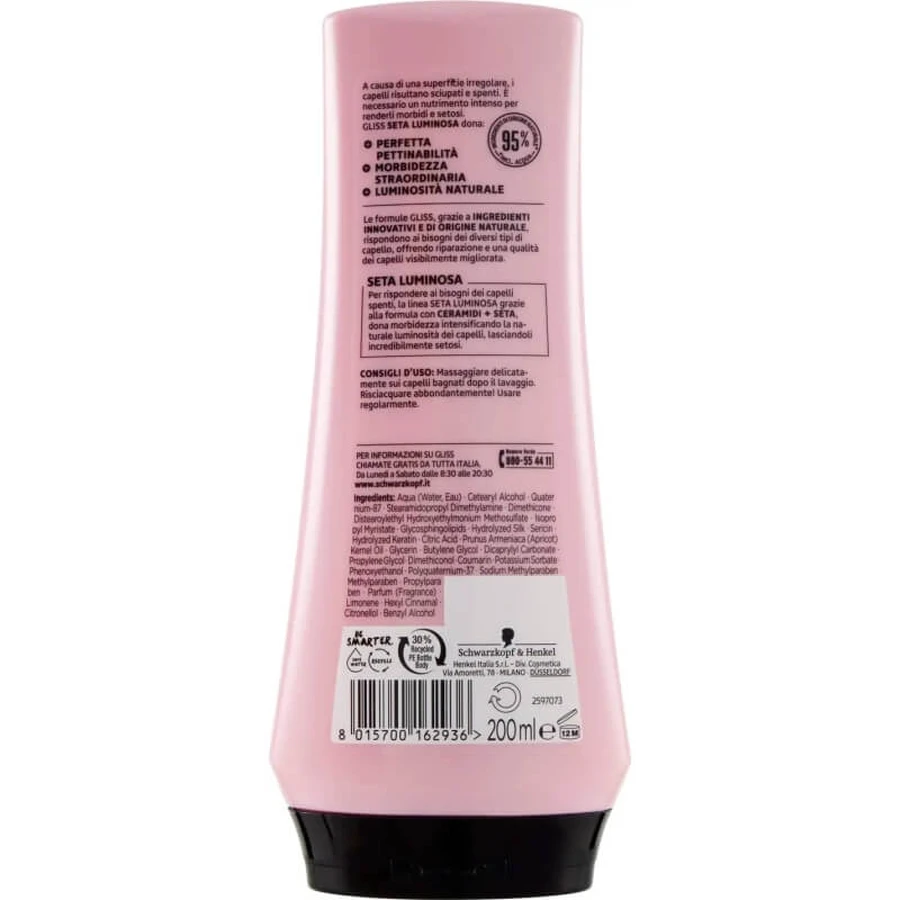 Testanera Gliss Luminous Silk – Aufhellender Conditioner 200 ml