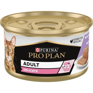 Purina Pro Plan Cat Delicate Turkey – Alleinfuttermittel für ausgewachsene Katzen, 85 g