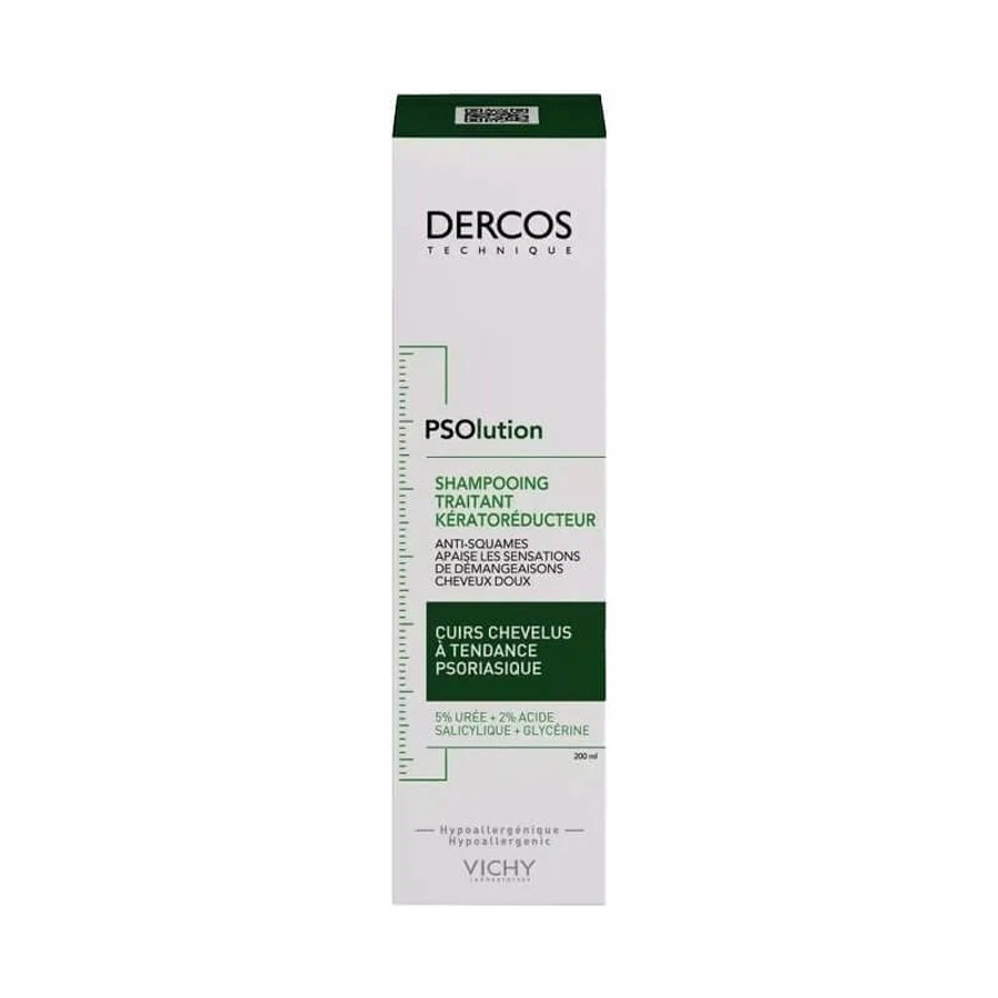Vichy Dercos Psolution Shampoo - Behandeling ter vermindering van keratine 200 ml (beschadigde verpakking)