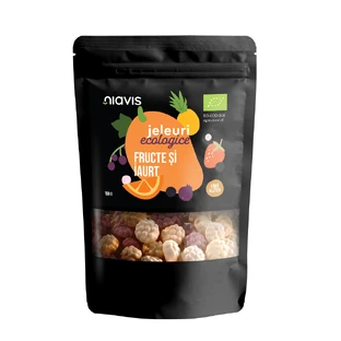Gelatina ecológica con fruta y yogur, 100 g, Niavis