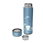 Botella térmica Nuvita con termómetro LED, azul claro, 500 ml
