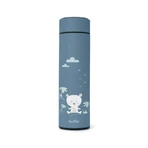 Botella térmica Nuvita con termómetro LED, azul claro, 500 ml