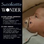 Suavinex Wonder - 6–18 Months Silicone Pacifier, Latte Brown
