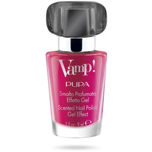 Pupa Vamp! - Esmalte de uñas perfumado con efecto gel, fragancia negra n.º 302, fucsia irreverente