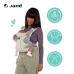 Jane Dual Dotanic – Ergonomische Babytrage für Neugeborene bis 15 kg mit 3 Tragepositionen – Grün