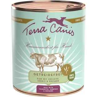 Terra Canis Grain-Free Beef - Complete Wet Food for Adult Dogs, 800 g