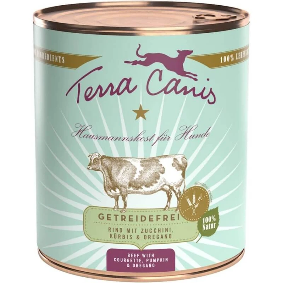 Terra Canis Grain-Free Beef - Complete Wet Food for Adult Dogs, 800 g