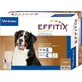 Virbac Effitix - 4 spot-on-pipetten ter preventie van parasieten voor honden met een gewicht van 40–60 kg