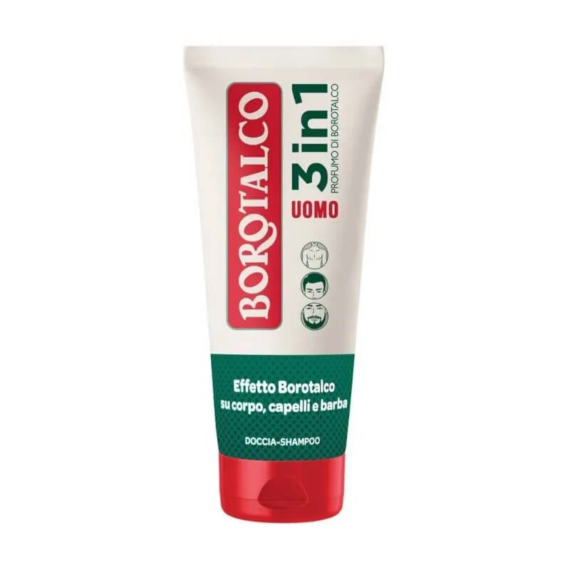 Borotalco for Men - 3-in-1 Shower Shampoo with Talcum Powder Scent,…
