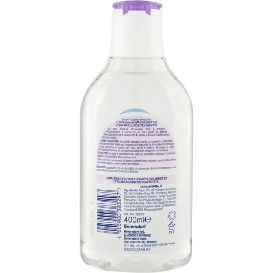 Nivea Micellair Skin Breathe - Extra zacht micellair water voor de gevoelige huid, 100 ml
