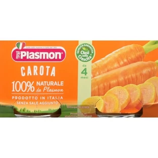 Plasmon gehomogeniseerde wortelpuree 2x80 g