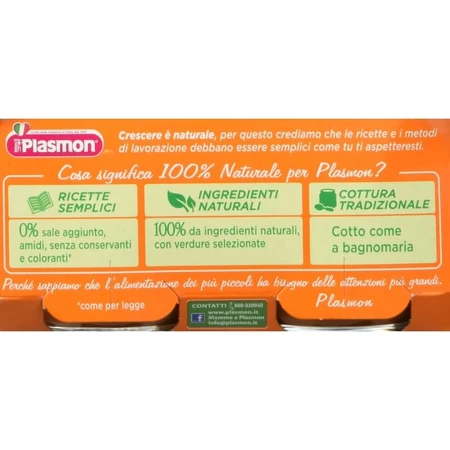 Plasmon gehomogeniseerde wortelpuree 2x80 g