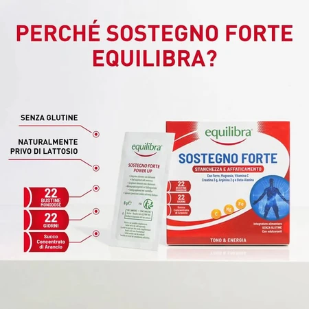Equilibra Strong Support, 22 sachets — un complément alimentaire pour retrouver vitalité et énergie