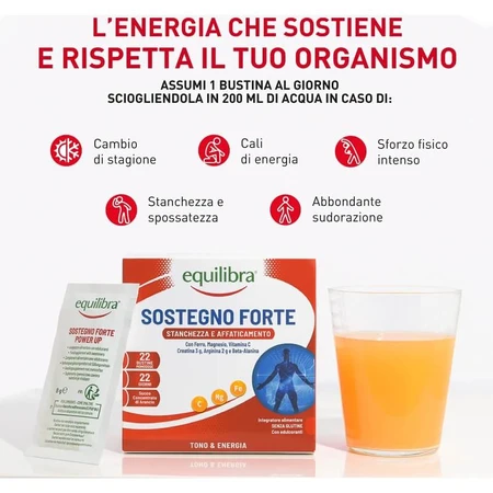 Equilibra Strong Support, 22 sachets — un complément alimentaire pour retrouver vitalité et énergie