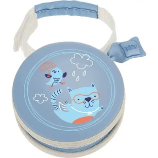 Mam Pod - Portchupetes con estampado azul claro
