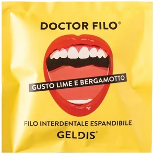 Geldis Limette und Bergamotte – Dehnbare Zahnseide, 30 m