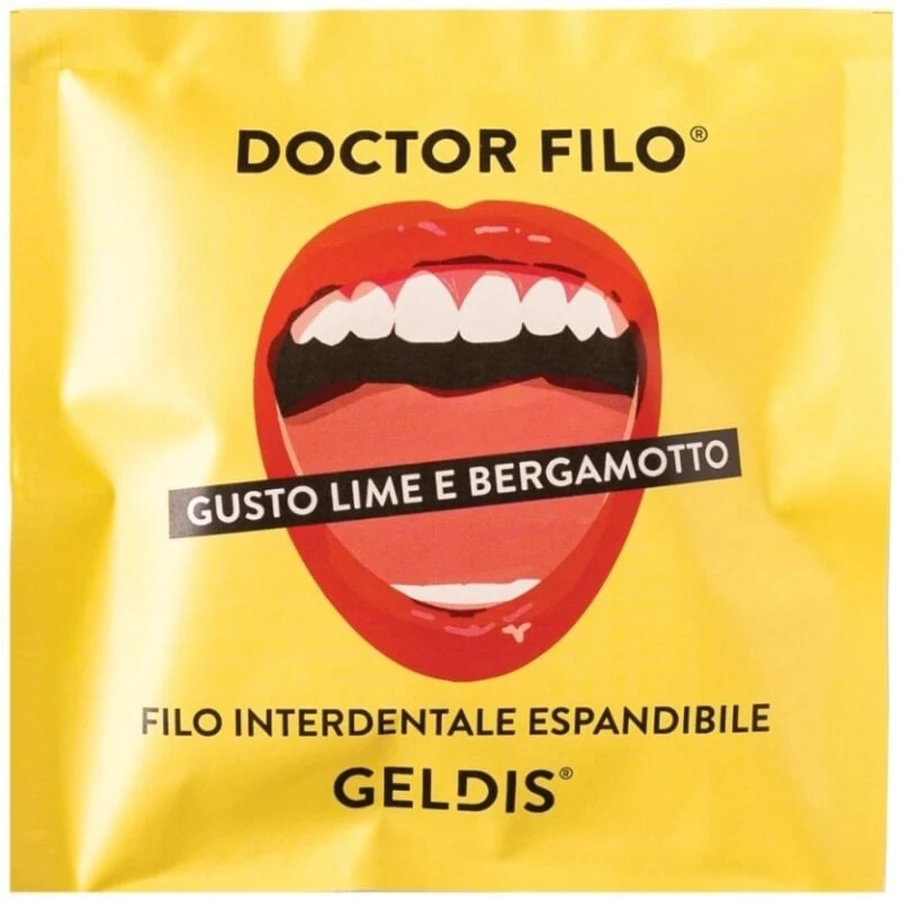 Geldis Limette und Bergamotte – Dehnbare Zahnseide, 30 m