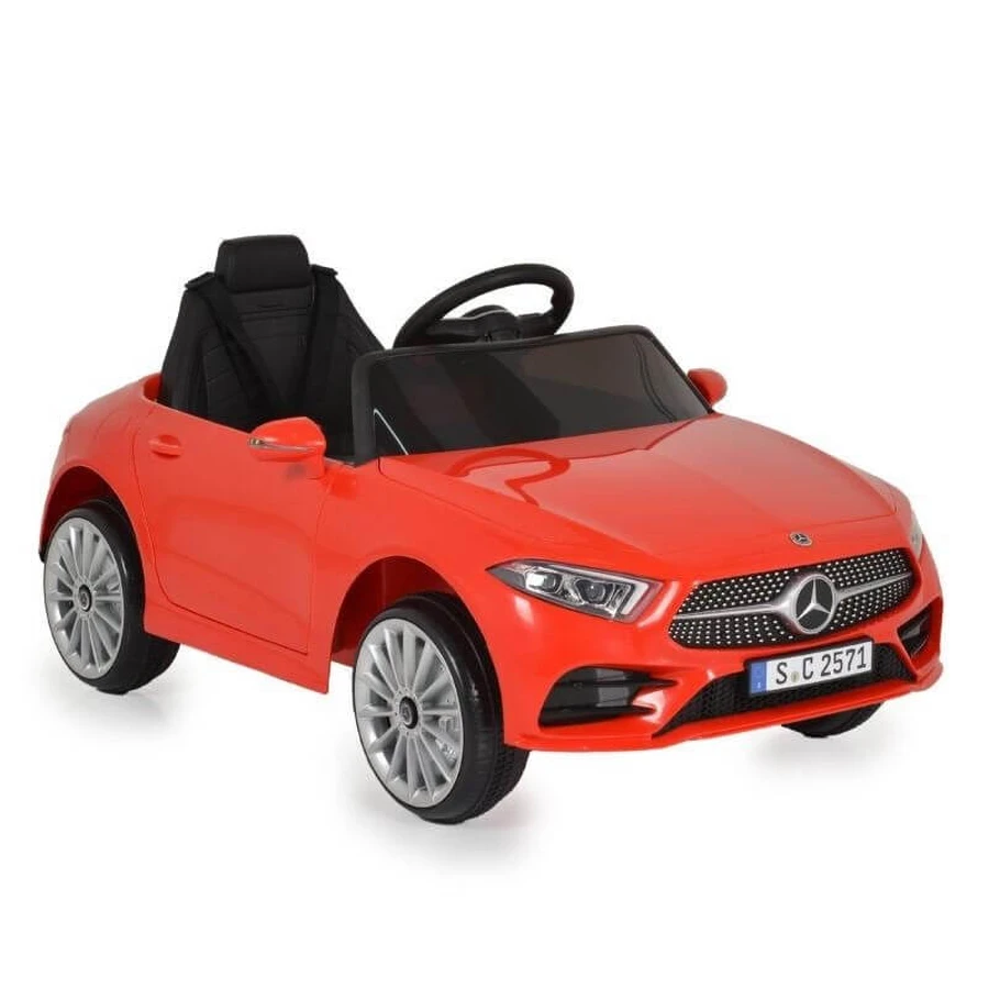 Moni Trade Mercedes-Benz CLS 350 - Voiture électrique rouge 12 V pour enfants avec télécommande