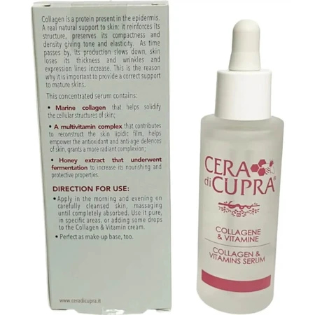 Cupra Wax con colágeno y vitaminas - Sérum concentrado, 30 ml