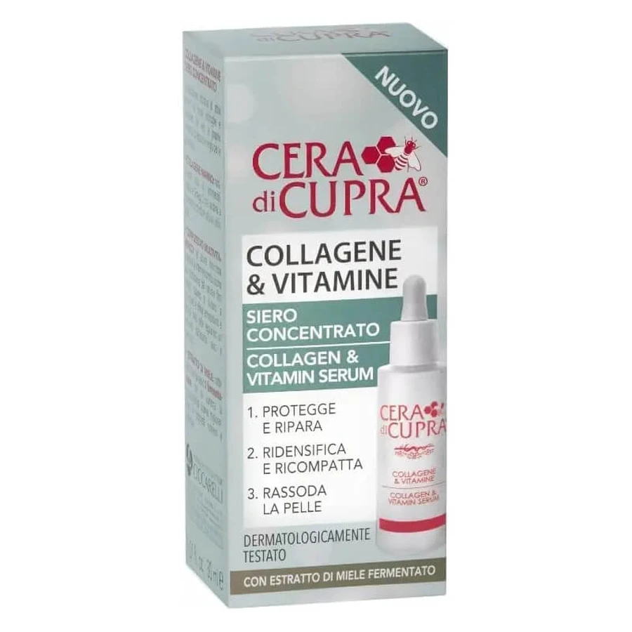 Cupra Wax con colágeno y vitaminas - Sérum concentrado, 30 ml