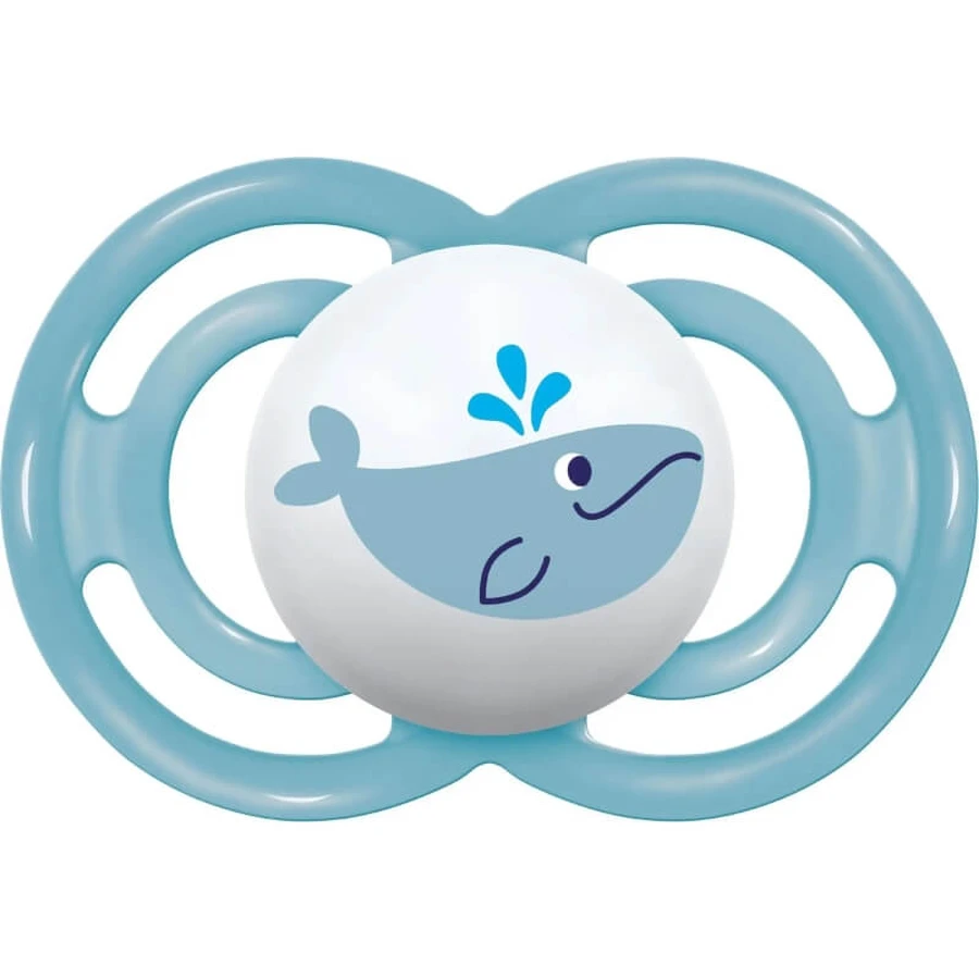 Mam Perfect 16m+ - Light Blue Silicone Pacifier