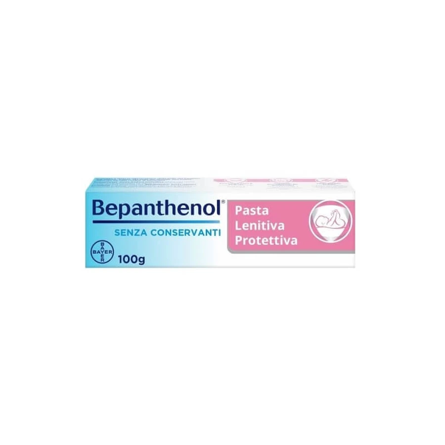 Bepanthenol Verzachtende en beschermende pasta voor de gevoelige huid ter voorkoming van roodheid en irritatie, 100 g
