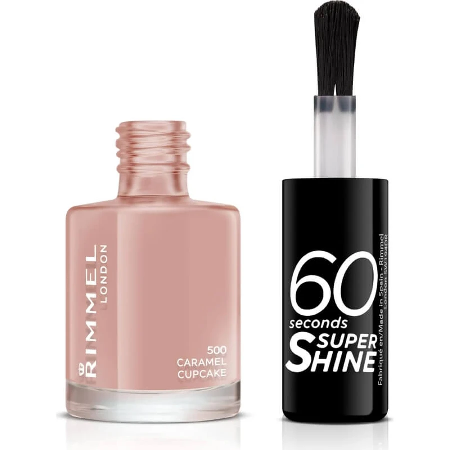 Rimmel 60 Seconds Super Shine - Sneldrogende nagellak nr. 500 Caramel Cupcake