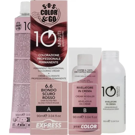 Alama Sos color&amp;go - Permanent Hair Color No. 6.6 Dark Red Blonde
