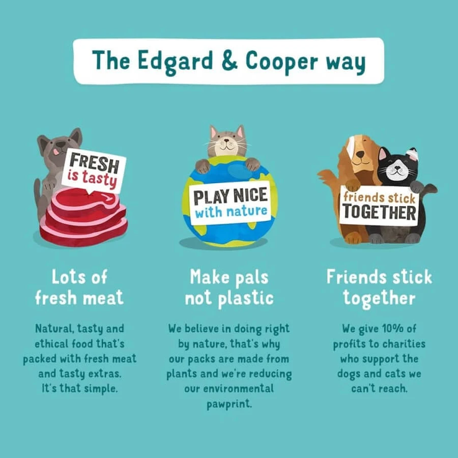 Edgard & Cooper Adult Fresh Beef and Chicken - Complete Food for Adult Dogs, 2.5 kg