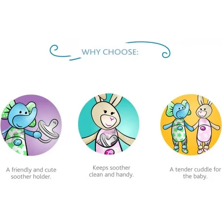 Chicco Pocket Friend Girl - Fopspeenhouder 0m+