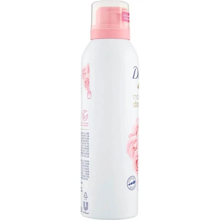 Dove Shower Mousse - Shower Gel with Rose Oil, 200 ml
