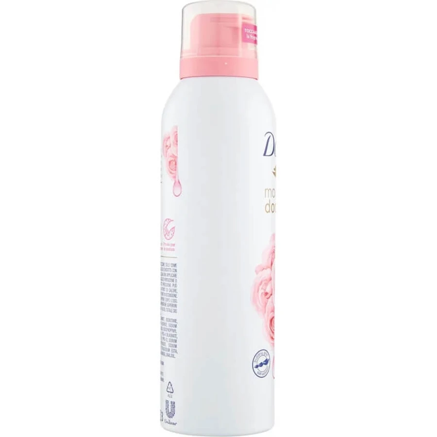 Dove Shower Mousse - Shower Gel with Rose Oil, 200 ml