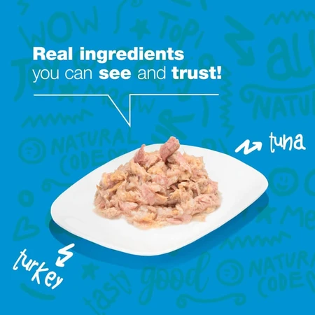 Natural Code 26 Tuna and Turkey - Complete Food for Adult Cats, 85 g