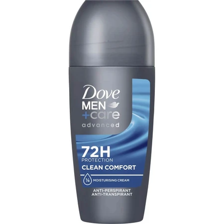 Dove Man+care Advanced - Clean Comfort 72-Hour Protection - Roll-On Deodorant 50 ml