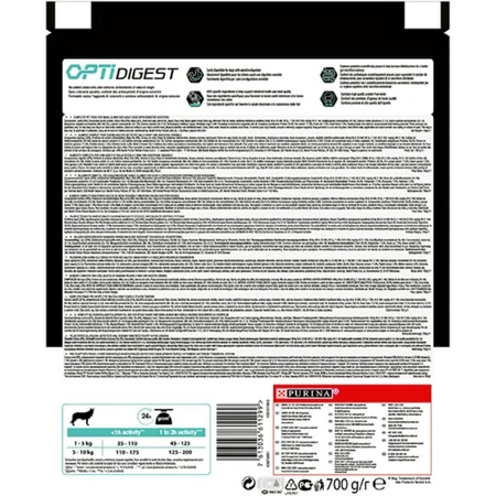 Purina Pro Plan Small &amp; Mini Adult Sensitive Digestion Cordero - Pienso completo para perros, 700 g