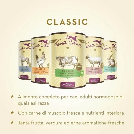 Terra Canis Classic Kalfsvlees - Compleet voer voor volwassen honden, 800 g