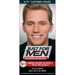 Just for Men Farbverstärkendes Shampoo – Bringt die Farbe Ihres Haares wieder zum Strahlen, H25 Hellbraun, 30 ml