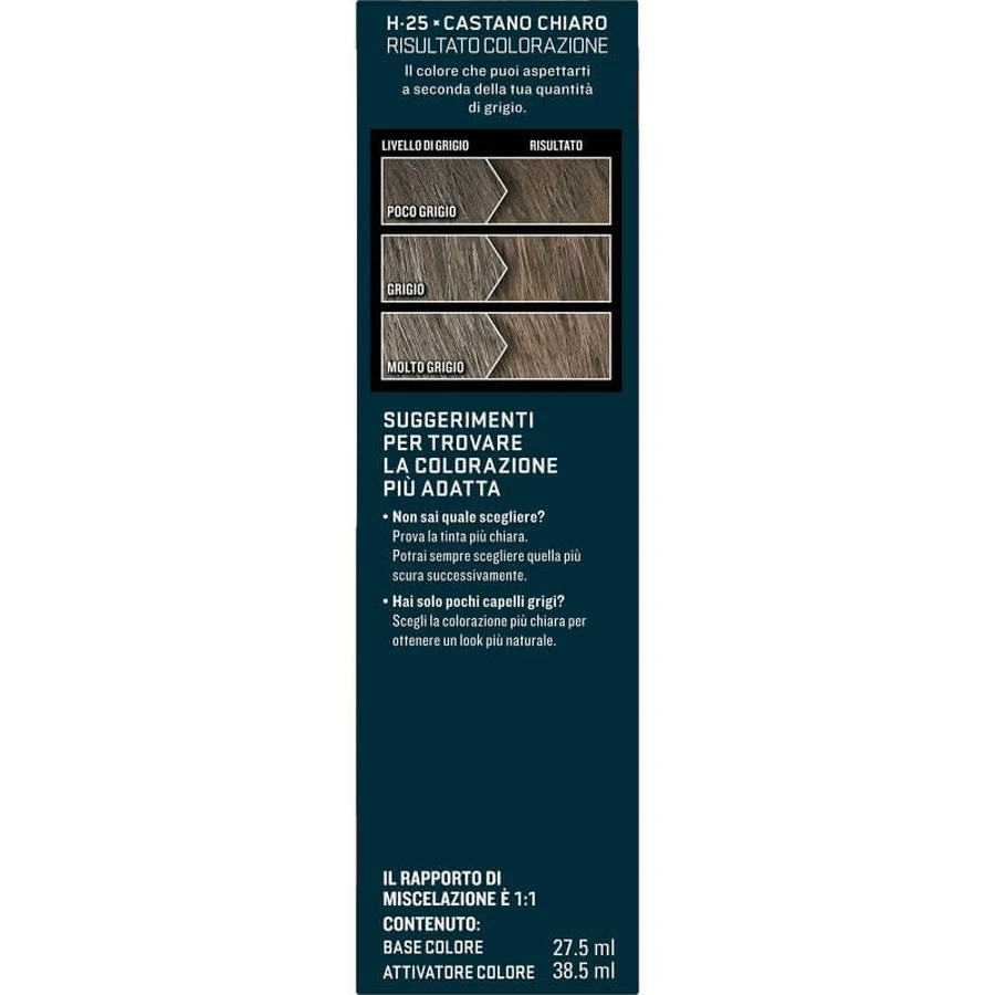 Just for Men Farbverstärkendes Shampoo – Bringt die Farbe Ihres Haares wieder zum Strahlen, H25 Hellbraun, 30 ml