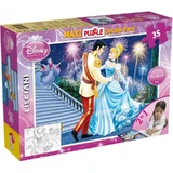 Lisciani Maxi-Puzzle, beidseitig bedruckt, 35 Teile, Aschenputtel, 46546