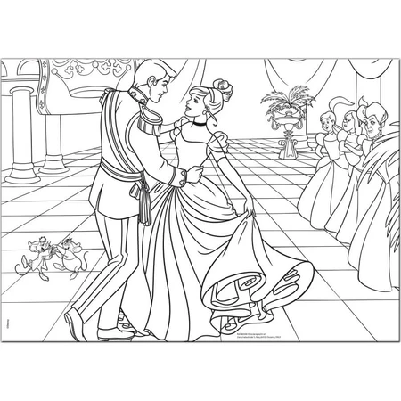 Lisciani Maxi-Puzzle, beidseitig bedruckt, 35 Teile, Aschenputtel, 46546