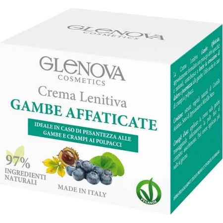 Crema calmante Glenova para piernas cansadas, 125 ml