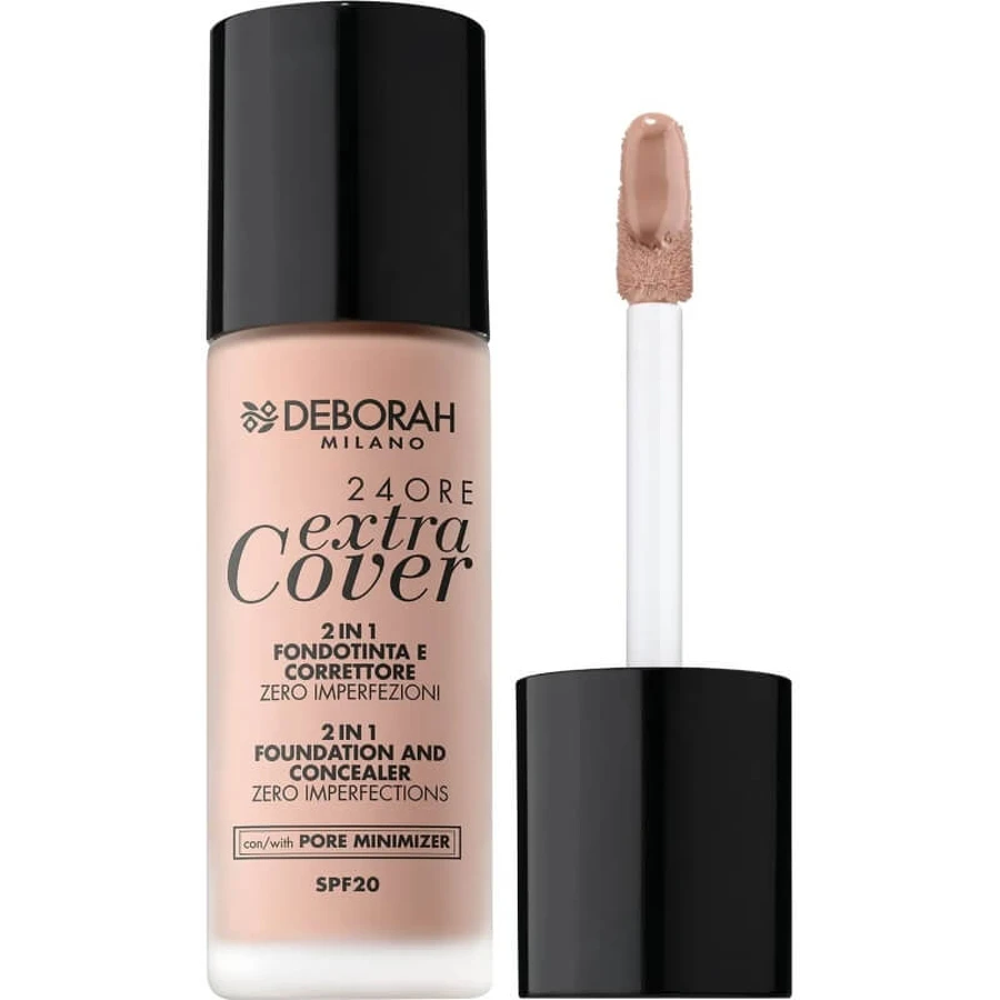 Deborah 24-Hour Extra Cover - 2-in-1 foundation en concealer SPF 20 - Nr. 01 Fair
