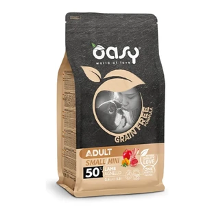 Oasy Grain-Free Lamb Kibble - Dry Food for Small or Sensitive Adult Dogs, 2.5 kg