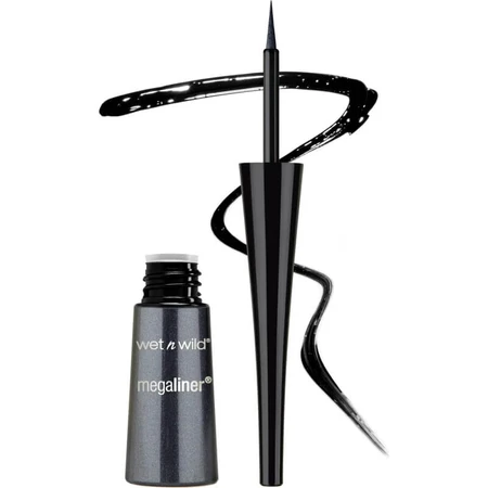 Wet n Wild Megaliner - Vloeibare eyeliner - E8711 Zwart