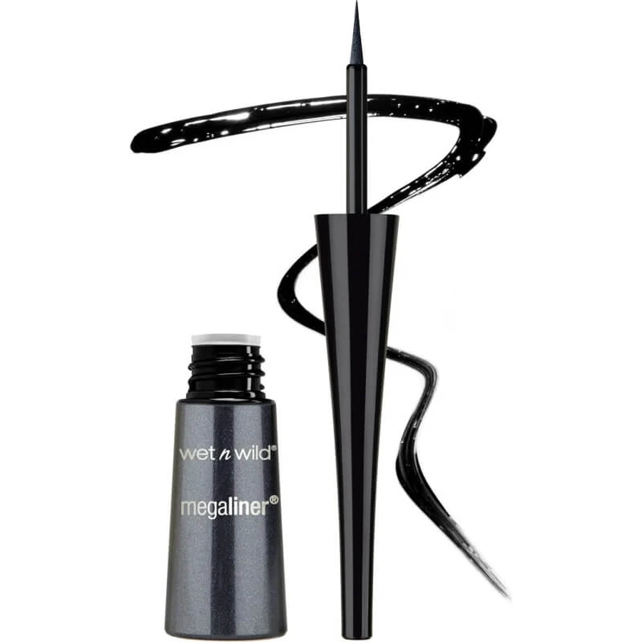 Wet n Wild Megaliner - Vloeibare eyeliner - E8711 Zwart