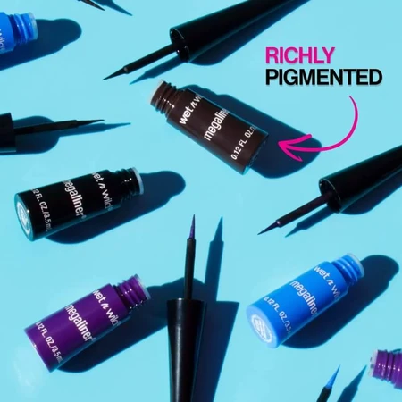 Wet n Wild Megaliner - Vloeibare eyeliner - E8711 Zwart