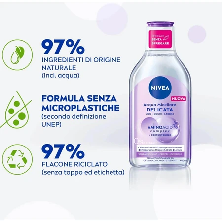 Nivea Extra-Gentle Micellar Water for Sensitive Skin, 400 ml
